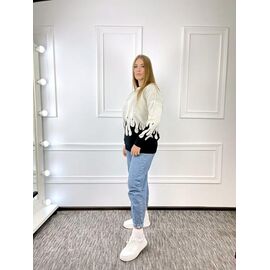 Светр жіночий GL87 l.beige р.52-58 "FIESTA" недорого оптом від прямого постачальника