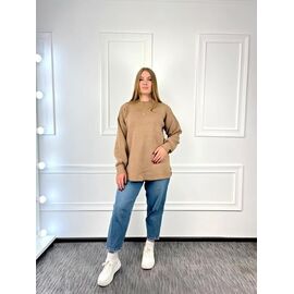 Светр жіночий GL91 brown р.52-58 "FIESTA" недорого оптом від прямого постачальника