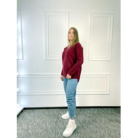 Светр жіночий GL93 wine р.52-58 "FIESTA" недорого оптом від прямого постачальника