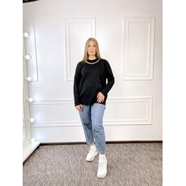 Светр жіночий GL94 black р.52-58 "FIESTA" недорого оптом від прямого постачальника