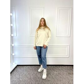 Светр жіночий GL96 milk р.52-58 "FIESTA" недорого оптом від прямого постачальника