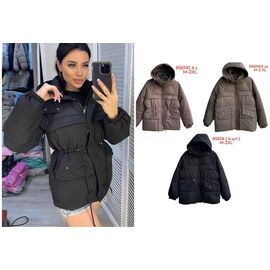 Куртка жіноча зимова 8561 brown р.M-2XL "Katty" недорого оптом від прямого постачальника