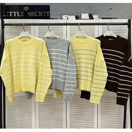 Светр жіночий 0712 yellow-grey р.one size "Little Secret" недорого оптом від прямого постачальника