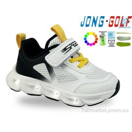 Фотография Кроссовки детские модные Весна/осень A11719-7 LED (8 пар р.21-28) "Jong Golf" недорого оптом от прямого поставщика