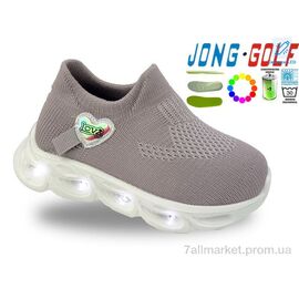 Фотография Кроссовки детские модные Весна/осень B11730-12 LED (8 пар р.26-31) "Jong Golf" недорого оптом от прямого поставщика