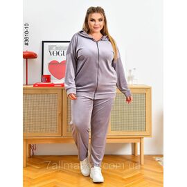 Спортивний костюм жіночий на блискавці велюр батал 54,56,58 (3кв) "NOWEMBER"
