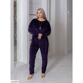 Фотография Костюм брючный женский большие размеры р.50-52;54-56;58-60;62-64 (4цв) "LETTI" купить недорого от прямого поставщика