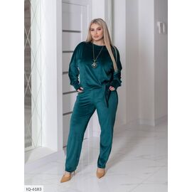 Фотография Костюм брючный женский большие размеры р.50-52;54-56;58-60;62-64 (4цв) "LETTI" купить недорого от прямого поставщика