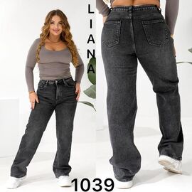 Джинси жіночі утеплені 1039 d.grey р.30-36 "Liana Denim" недорого оптом від прямого постачальника