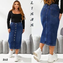 Спідниця жіноча 262 blue р.30-36 "Liana Denim" недорого оптом від прямого постачальника