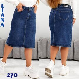 Спідниця жіноча 270 blue р.30-36 "Liana Denim" недорого оптом від прямого постачальника