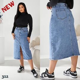 Спідниця жіноча 312 l.blue р.31-38 "Liana Denim" недорого оптом від прямого постачальника