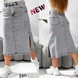 Спідниця жіноча 350 l.grey р.32-42 "Liana Denim" недорого оптом від прямого постачальника