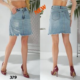 Спідниця жіноча 379 l.blue р.25-30 "Liana Denim" недорого оптом від прямого постачальника