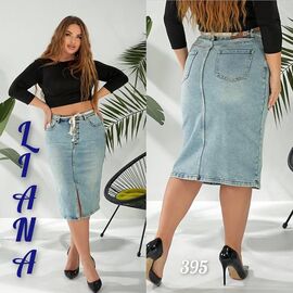 Спідниця жіноча 395 l.blue р.28-33 "Liana Denim" недорого оптом від прямого постачальника