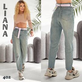 Джинси жіночі 402 l.blue р.25-30 "Liana Denim" недорого оптом від прямого постачальника