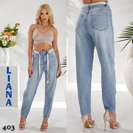 Джинси жіночі 403 l.blue р.25-30 "Liana Denim" недорого оптом від прямого постачальника