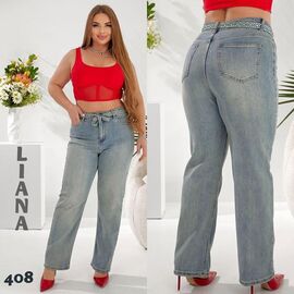 Джинси жіночі 408 l.blue р.28-33 "Liana Denim" недорого оптом від прямого постачальника