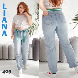 Джинси жіночі 409 l.blue р.28-33 "Liana Denim" недорого оптом від прямого постачальника