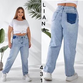 Джинси жіночі 431 l.blue р.30-36 "Liana Denim" недорого оптом від прямого постачальника