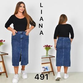 Спідниця жіноча 491 blue р.32-42 "Liana Denim" недорого оптом від прямого постачальника
