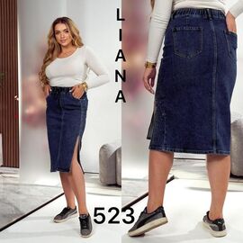 Спідниця жіноча 523 blue р.31-38 "Liana Denim" недорого оптом від прямого постачальника