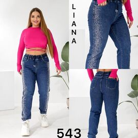 Джинси жіночі 543 blue р.28-33 "Liana Denim" недорого оптом від прямого постачальника