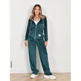 Фотография Спортивный костюм женский на молнии велюр норма 44,46,48 (8цв) "NOWEMBER" недорого от прямого поставщика