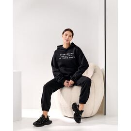 Костюм спортивний жіночий 5219 black р.M-XL "Lola" недорого оптом від прямого постачальника