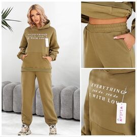 Костюм спортивний жіночий 5219 khaki р.M-XL "Lola" недорого оптом від прямого постачальника