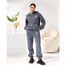 Костюм спортивний жіночий 5225 grey р.M-XL "Lola" недорого оптом від прямого постачальника