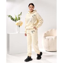 Костюм спортивний жіночий 5225 l.beige р.M-XL "Lola" недорого оптом від прямого постачальника