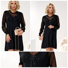 Плаття жіноче 9925 black р.46 "Lola" недорого оптом від прямого постачальника