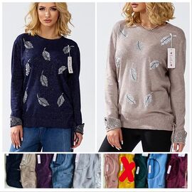 Светр жіночий LL417 mix р.54 "Lola" недорого оптом від прямого постачальника