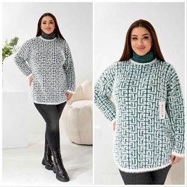 Туніка жіноча LL431 green р.56 "Lola" недорого оптом від прямого постачальника