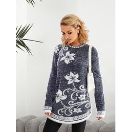 Туніка жіноча LL436 grey р.48-50 "Lola" недорого оптом від прямого постачальника