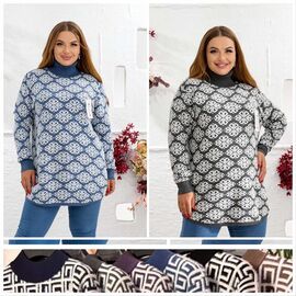 Туніка жіноча LL442 mix р.54 "Lola" недорого оптом від прямого постачальника