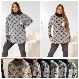 Туніка жіноча LL445 mix р.54 "Lola" недорого оптом від прямого постачальника