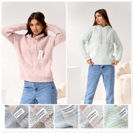 Батник жіночий теплий LL459 mix р.50-52 "Lola" недорого оптом від прямого постачальника