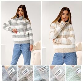 Батник жіночий теплий LL460 mix р.50-52 "Lola" недорого оптом від прямого постачальника