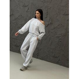 Костюм спортивний жіночий теплий ДП178 l.grey р.XS-L "AZNA" недорого оптом від прямого постачальника