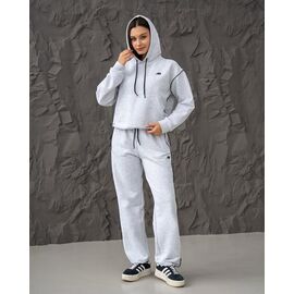 Костюм спортивний жіночий теплий ДП167 l.grey р.XS-L "AZNA" недорого оптом від прямого постачальника