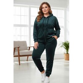 Костюм спортивний жіночий ZW1051 green р.52-58 "Zalov" недорого оптом від прямого постачальника