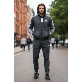 Фотография Костюм спортивный мужской ZW1054 grey р.46-54 "Zalov" недорого оптом от прямого поставщика