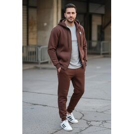 Фотография Костюм спортивный мужской ZW1083 brown р.S-2XL "Zalov" недорого оптом от прямого поставщика