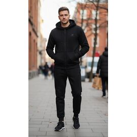 Фотография Костюм спортивный мужской ZW1084 black р.S-2XL "Zalov" недорого оптом от прямого поставщика