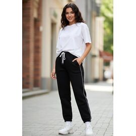Штани спортивні жіночі теплі ZW1130 black р.S-2XL "Zalov" недорого оптом від прямого постачальника