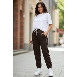 Штани спортивні жіночі теплі ZW1131 brown р.S-2XL "Zalov" недорого оптом від прямого постачальника