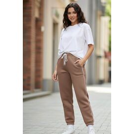 Штани спортивні жіночі теплі ZW1133 beige р.S-2XL "Zalov" недорого оптом від прямого постачальника