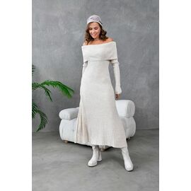 Сукня тепла жіноча 10793 beige р.42-46 "Karon" недорого оптом від прямого постачальника
